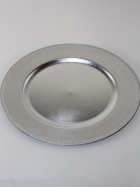 CHARGER PLATE SOLID SILVER