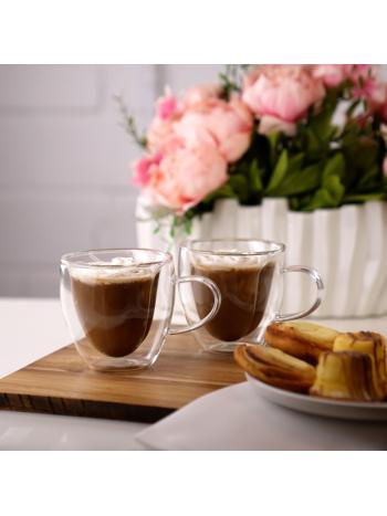 DOUBLE WALL HEART CAPPUCCINO CUPS
