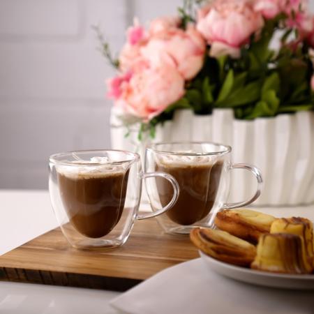 DOUBLE WALL HEART CAPPUCCINO CUPS
