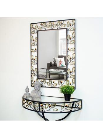 MIRROR FRAMED WITH LEAVES