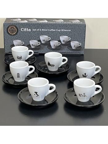 ESPRESSO CUPS SET OF 6- CITTA