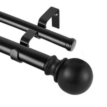 TRINGLE À RIDEAUX DOUBLE