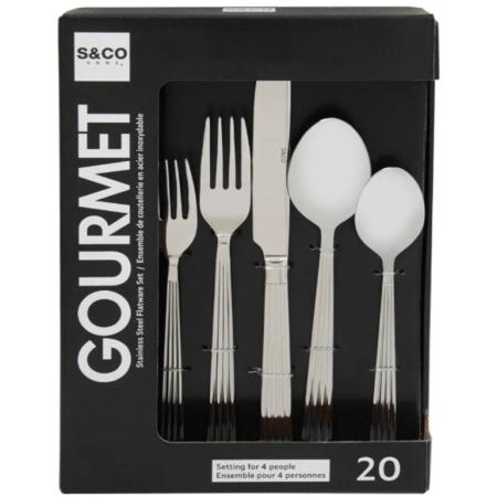 20 PIECE CUTLERY SET STAINLESS STEEL