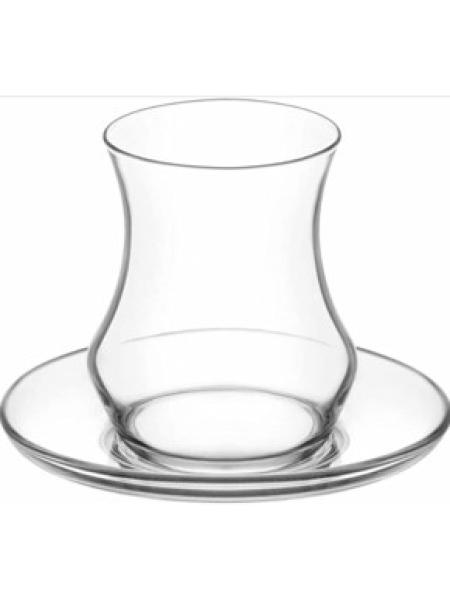 TEA GLASS WITH SAUCER