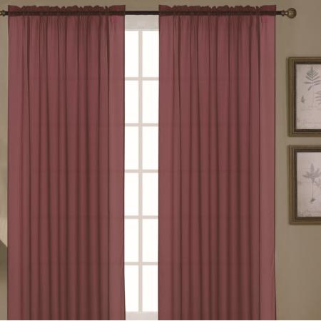 CURTAINS - BURGUNDY