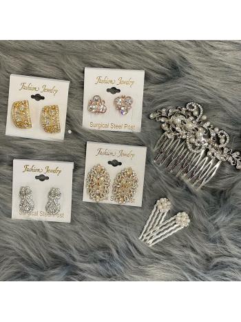 EARRINGS AND HAIR ACCESSORIES